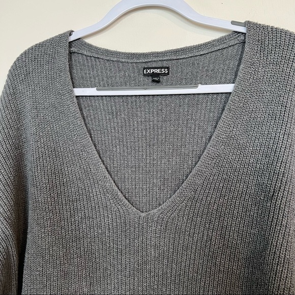 Express Oversized Knit ¾ Sleeve Sweater size S - Picture 6 of 7